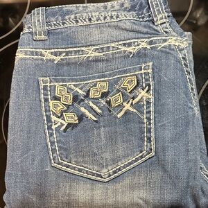 Rock & Roll Cowgirl Blue Boot Cut Jeans 31x34